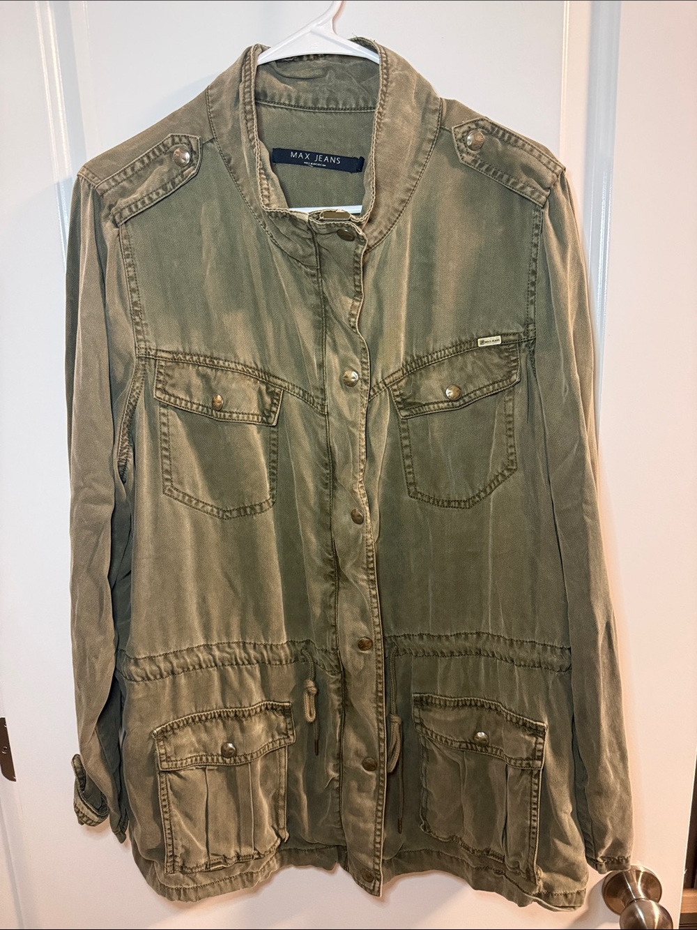 🥳 5 for $25 BUNDLE MAX JEANS Olive Green Utility Field Jacket